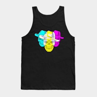 Tri-Portrait Skull - DS16 Tank Top